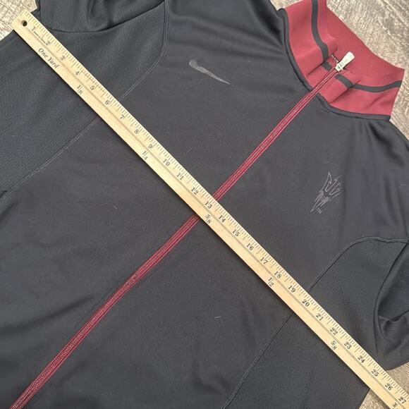 Nike Men's Arizona State Sun Devil Dri Fit Track Jacket Black Burgundy Size XL - Picture 5 of 7